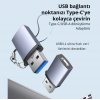 USB 3.1 To Type-C Dönüstürücü Adaptör Mini Otg 10GBPS Veri Aktarım USB Dönüştürücü